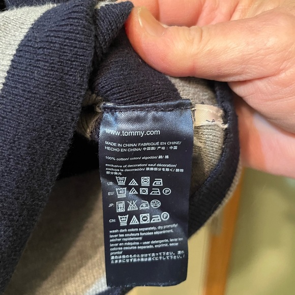 Tommy Hilfiger Dark Blue Knit Sweater - Picture 4 of 4